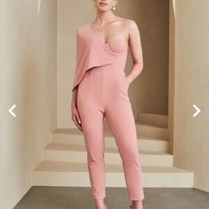 Lavish Alice Coral Jumpsuit